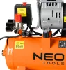 Kompresszor, 12L, olajmentes, extra csendes, kefementes motorral, 95L/perc, 8bar
