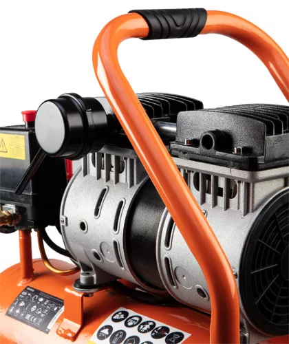 Kompresszor, 12L, extra csendes, kefementes motorral, olajmentes, 79(61)db