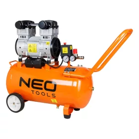   Kompresszor 50L, 8 bar, 180L/perc,  extra csendes, kefementes motorral, olajmentes, 80Db