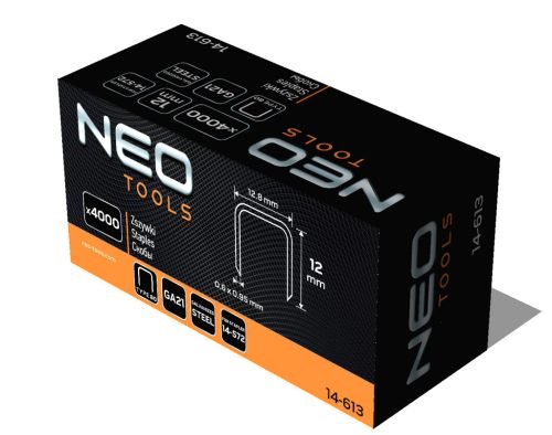 Tűzőkapocs, horganyzott, TYP80, pneumatikus tűzőgéphez 14-572-höz, GA21, 12mm, 4000db