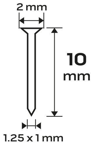 Tűzőszeg, horganyzott, TYP 300F, pneumatikus tűzőgéphez 14-570-hez, GA18, 10mm, 4000db