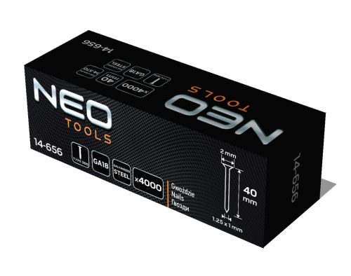 Tűzőszeg, horganyzott, TYP 300F, pneumatikus tűzőgéphez 14-570-hez, GA18, 40mm, 4000db