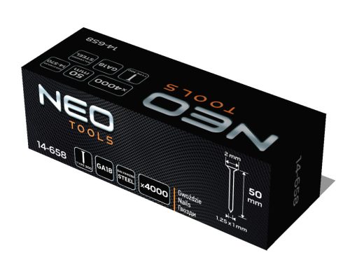 Tűzőszeg, horganyzott, TYP 300F, pneumatikus tűzőgéphez 14-570-hez, GA18, 50mm, 4000db