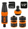 Öntözőfej csatlakozókkal 1/2", 4db