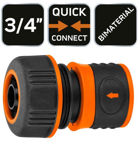 Tömlő gyorscsatlakozó 3/4", kétkomponensű, min. rendelés: 6db