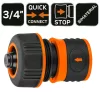 Tömlő gyorscsatlakozó 3/4", vízstoppos, kétkomponensű, min. rendelés: 6db