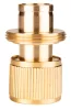 Tömlő gyorscsatlakozó 3/4", vízstoppos, réz