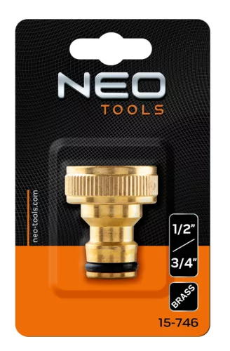 Csapcsatlakozó 1/2"- 3/4", réz