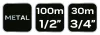 Tömlődob fém, tömlőméret: 1/2" max100m, 3/4" max30 m