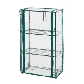 Növényház 46x24x80cm, PVC fólia, fémszerkezet