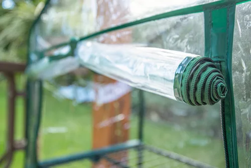 Növényház 46x24x80cm, PVC fólia, fémszerkezet