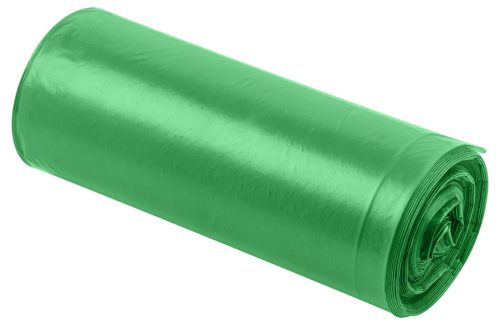 Szemeteszsák 200L, 90x120cm, zöld, erősített húzószalagos, vastagság 40mic, 10db