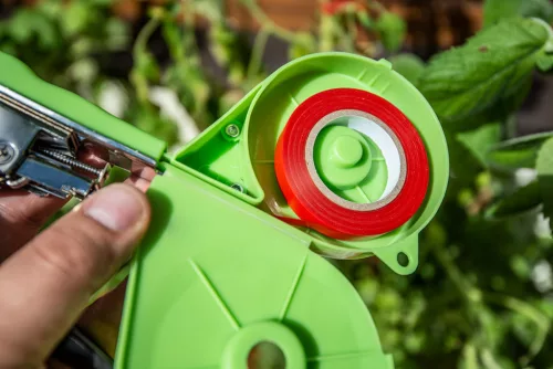 Kézi növénykötöző gép, 25m szalag + 200db kapocs