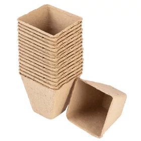   Palántázó doboz, papír, 8x8x7.8cm, 18db, min. rendelés: 6db