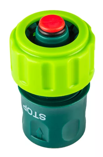 30db tömlő gyorscsatlakozó 3/4" vizstoppos, kínálódobozban