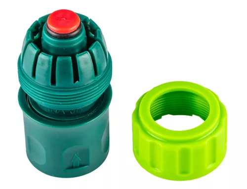 30db tömlő gyorscsatlakozó 3/4" vizstoppos, kínálódobozban