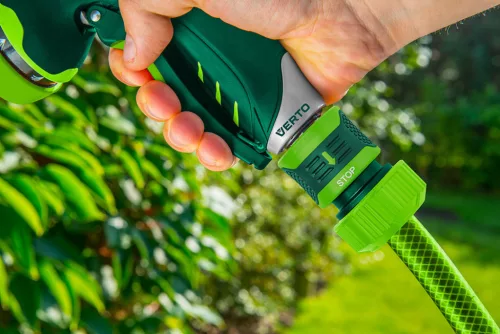 30db tömlő gyorscsatlakozó 3/4" vizstoppos, kétkomponensű, kínálódobozban