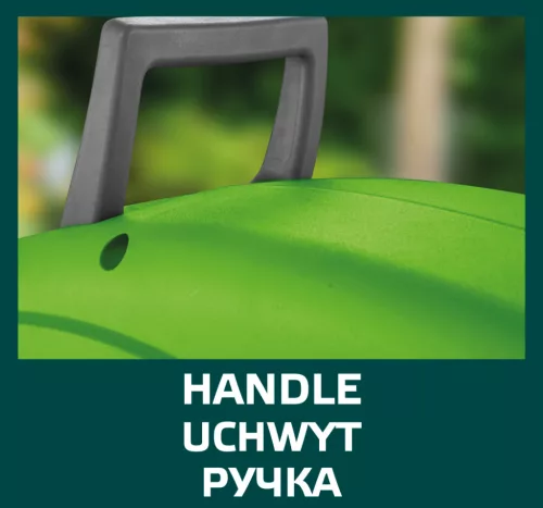 Autómata tömlődob, 20m locsolótömlő + 2m csatlakozó tömlő, 10bar, pp ház, PVC tömlő, falra szerelhető
