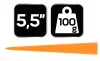 Műanyag fahasító ék 5.5"