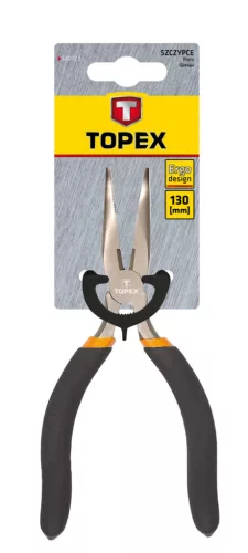 Precíziós hajlított csőrű fogó 130mm