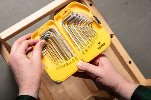 Imbusz és torxkulcs készlet 18db