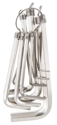 Imbuszkulcs készlet 10db, CRV, 1.5-10mm