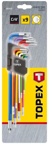 Torxkulcs készlet színes, 9db