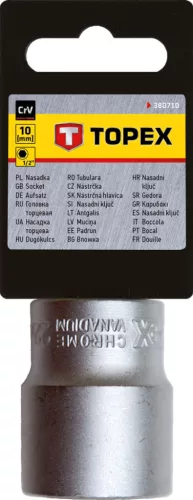 Dugókulcs 10mm, 1/2", hatlapú, min. rendelés: 3db
