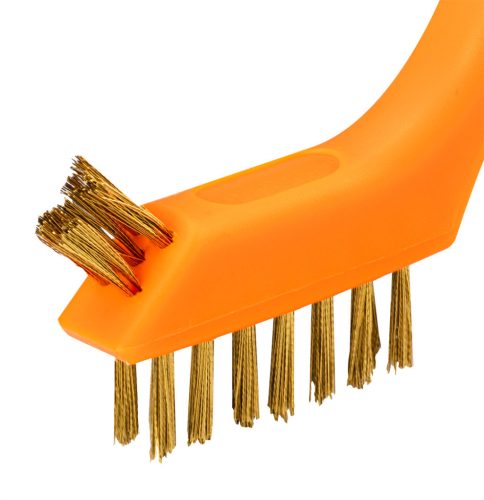 Drótkefe készlet 3db, 3x7 sor, acél, műanyag és sárgaréz szálas kefék