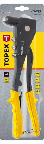 Popszegecshúzó 260mm, 2.4, 3.2, 4, 4.8mm