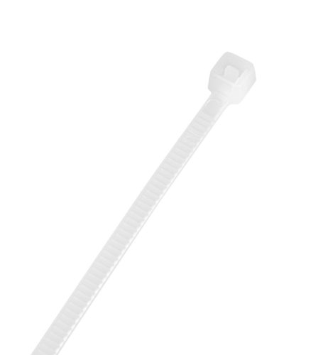 Kábelkötegelő, gyorskötöző, 2.5mmx200mm, fehér, 100db, min. rendelés: 5cs