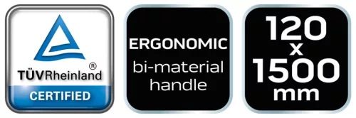 Gyorsszorító, csavaros, 120x1500mm