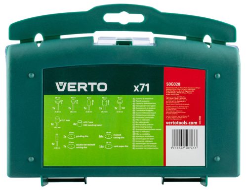 Vágó-csiszoló készlet mini fúró- és csiszológéphez, 71db