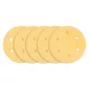 Csiszolókorong tépőzáras 225mm, K80, 6 lyukas, 59G264, 59G265 csiszológéphez, 5db
