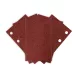Csiszolópapír tépőzáras 80x130mm, P80, 8 lyukas, 04-623-hoz, 5db