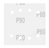 Csiszolópapír tépőzáras 113x113mm, P80, 8 lyukas, 04-623-hoz, 5db