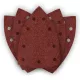 Csiszolópapír tépőzáras deltacsiszolóhoz 100x147mm, P80, 9 lyukas, 04-623-hoz, 5db