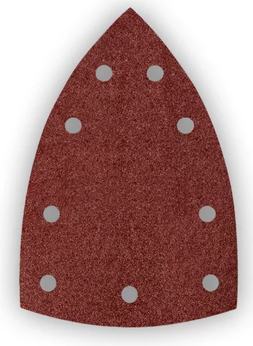 Csiszolópapír tépőzáras deltacsiszolóhoz 100x147mm, P80, 9 lyukas, 04-623-hoz, 5db
