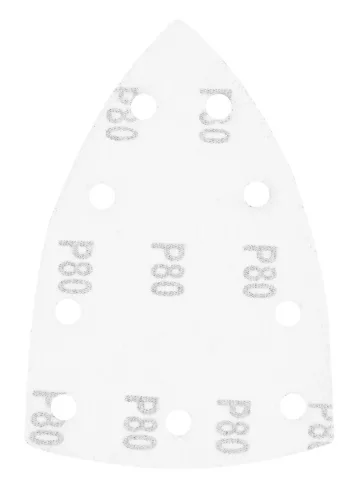 Csiszolópapír tépőzáras deltacsiszolóhoz 100x147mm, P80, 9 lyukas, 04-623-hoz, 5db
