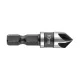Süllyesztőfúró, csavarfejekhez, 1/4" hatszög szár, 10mm