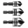 Süllyesztőfúró készlet, csavarfejekhez, 1/4" hatszög szár, 12, 16, 19mm, 3db