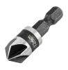 Süllyesztőfúró készlet, csavarfejekhez, 1/4" hatszög szár, 12, 16, 19mm, 3db