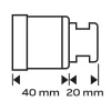 Körkivágó gyémántos 45mm, M14