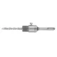 Koronafúró, körkivágó adapter, SDS PLUS szárral, központfúróval, M22, 110mm