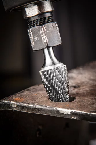 Keményfém marófej, turbómaró, F csúcsíves, 6x18mm, szár méret 6x45mm