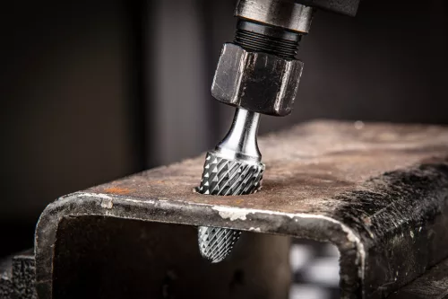 Keményfém marófej, turbómaró, F csúcsíves, 8x18mm, szár méret 6x45mm