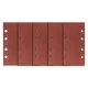 Csiszolópapír tépőzáras 93x185mm, K40, lyukas, 5db, min. rendelés: 5cs