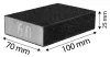 Csiszolószivacs 70x25x100mm, K120, min. rendelés: 5db