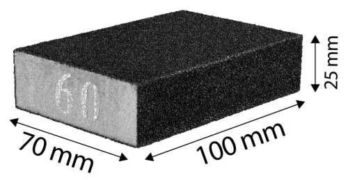 Csiszolószivacs 70x25x100mm, K150, min. rendelés: 5db
