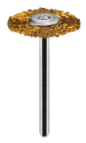 Csapos kefe készlet 3db, sárgaréz befejezőkefe, pohárkefe, kerékkefe